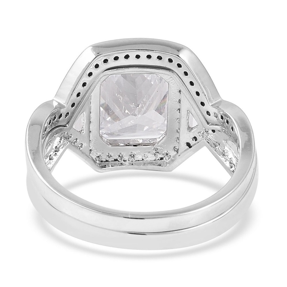 2 Pc Stackable Simulated Diamond Solitaire Ring N… - image 5